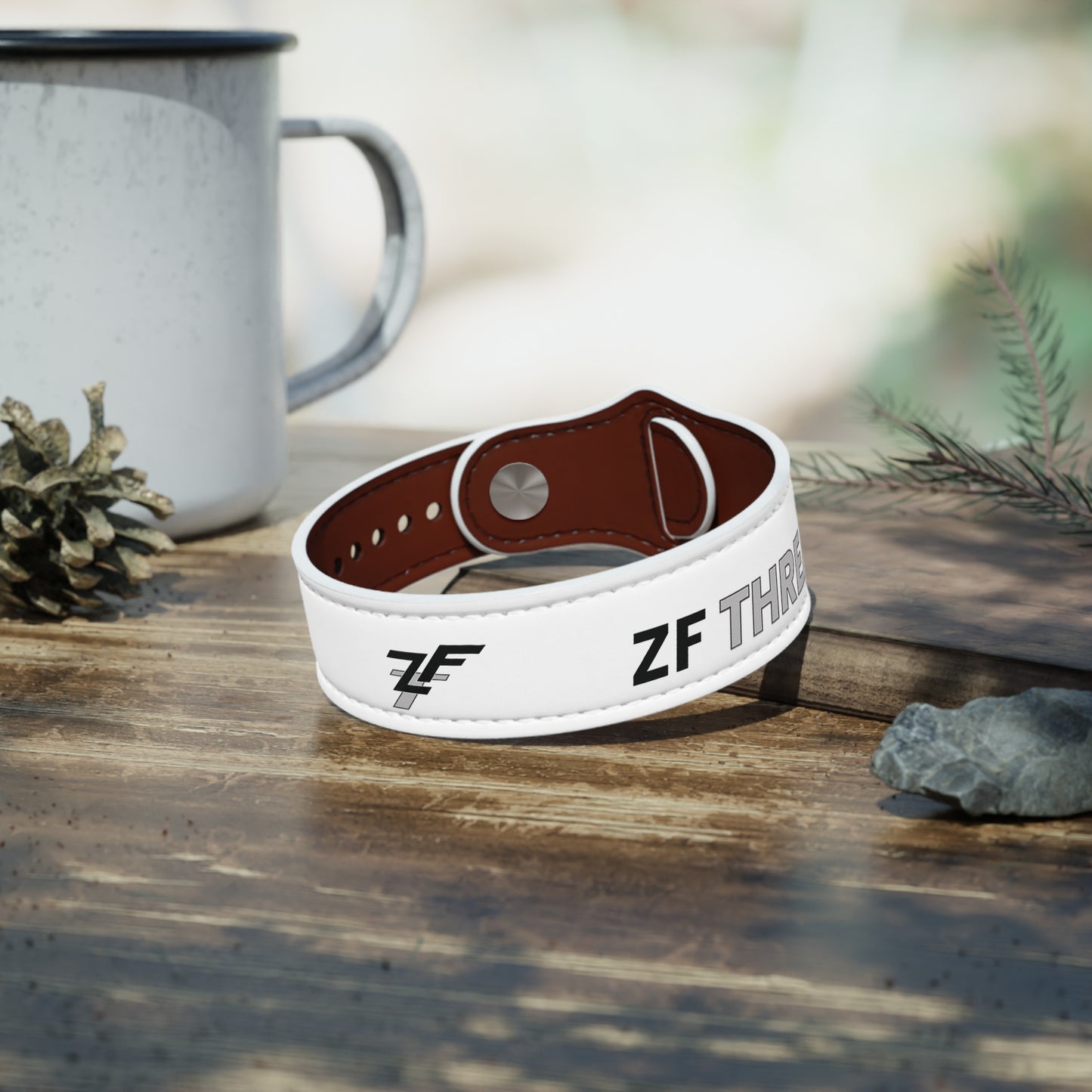 ZFT White Wristband