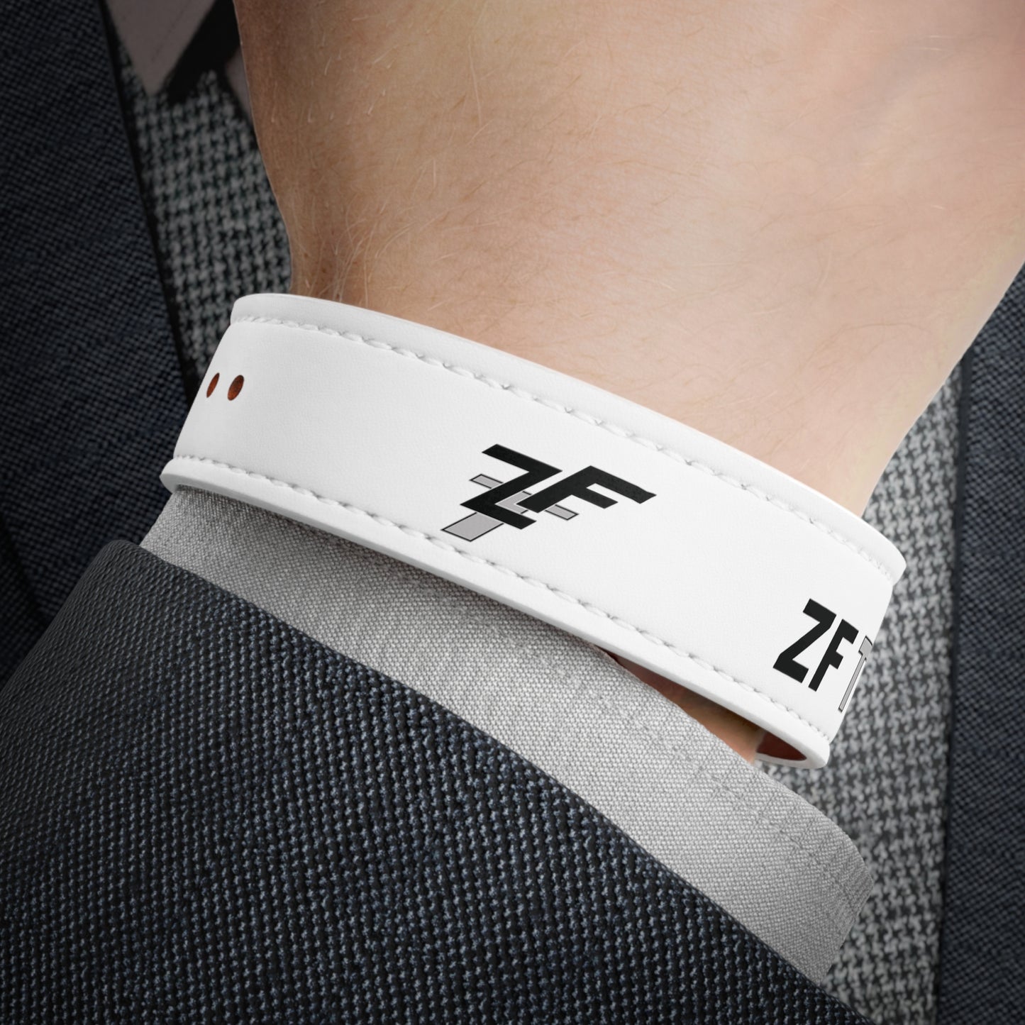 ZFT White Wristband