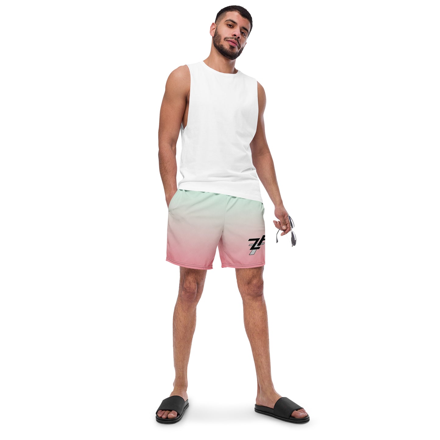 Summer Peach - Men’s swim trunks