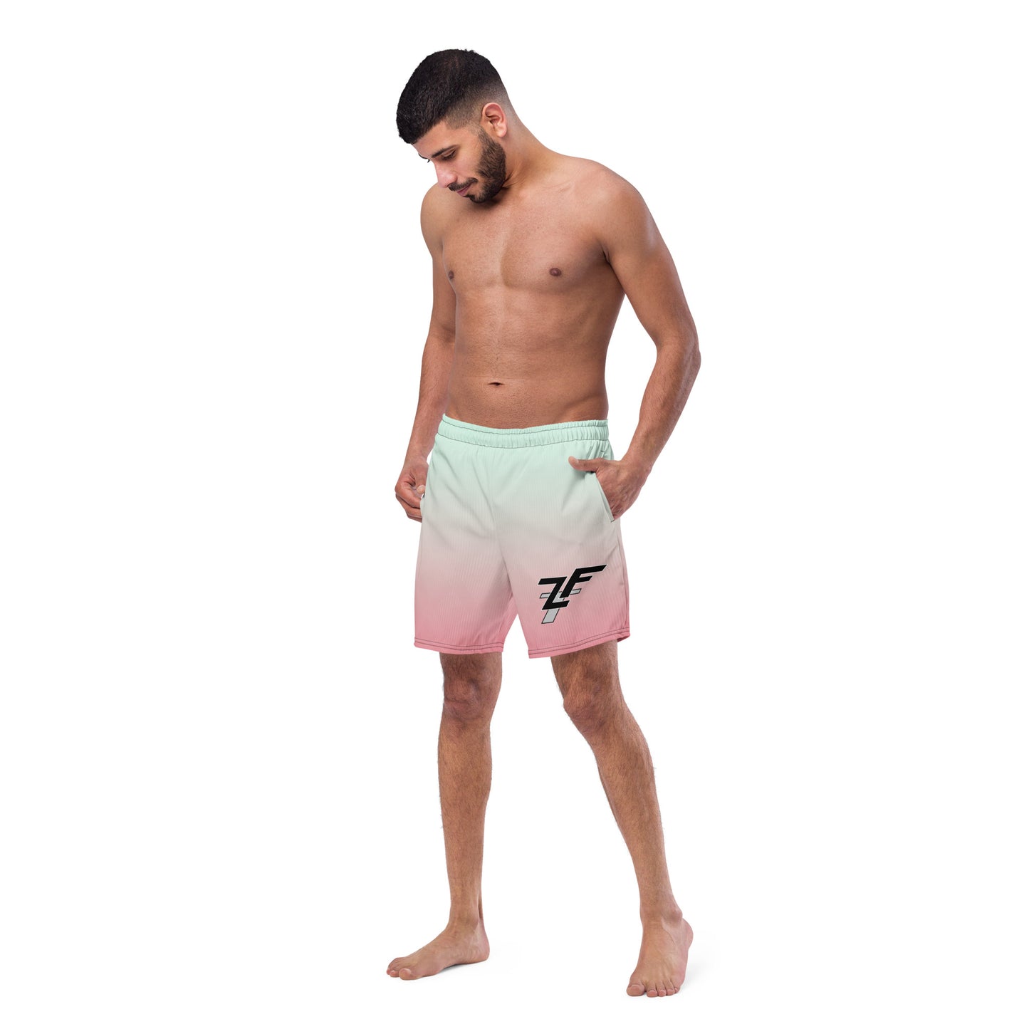 Summer Peach - Men’s swim trunks